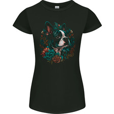 Un Chien Boston Terrier Femmes Petite Coupe T-Shirt