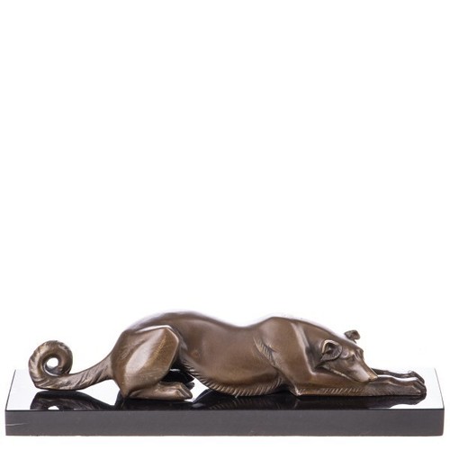 Sculpture bronze lévrier - sculpture,