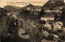 Old postcard St-CLAUDE - La Coupe - Factory Electric and Sugar Loaf (777022)