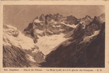 MASSIF DU PELVOUX 8000 la meije et le glacier des pens stamped