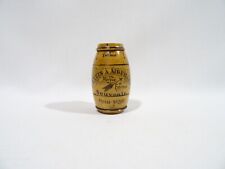 OLD NEEDLE CASE SEWING WOODEN BARREL ANTIQUE NEEDLE CASE