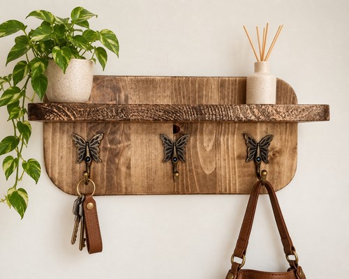 Porte manteau mural - porte-manteau, bois
