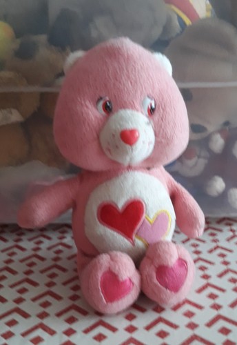 Peluche doudou bisounours rose