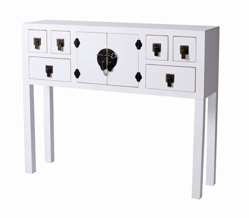 Asie table console blanc - asie,