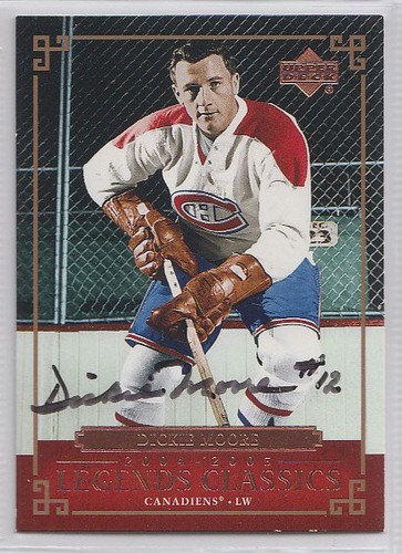 Dickie moore canadiens - moore, hof