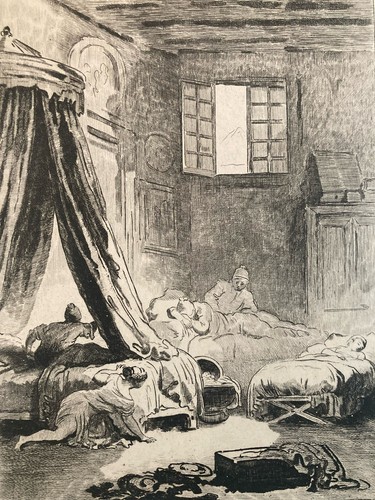 Gravure xixe fragonard - gravure,