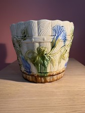 ANCIEN CACHE POT PORCELAINE DE