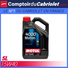 Huile Motul 4000 Motion 15W40 - 5L pour moteur 4 Temps