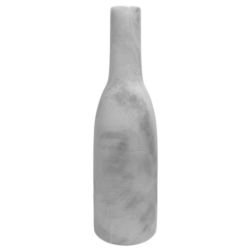 Vase bouteille marbre blanc - vase,