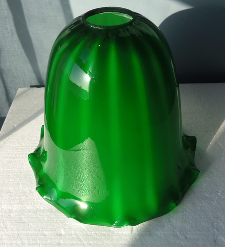 Abat jour opaline - abat, verte