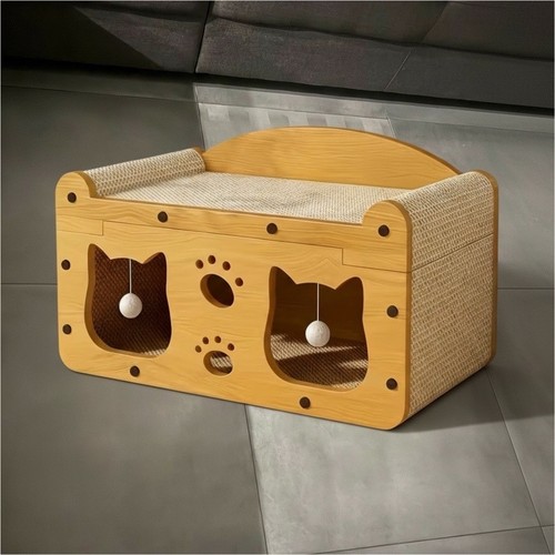 Griffoir chat bois avec