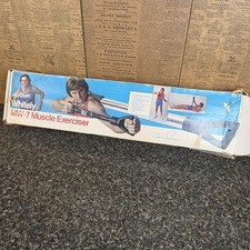 Vintage AMF Whitely MW-7 Muscle Exerciser Home Fitness Bar with Box 1970s/80s