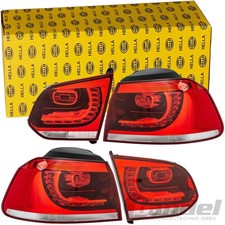 HELLA LED FEUX ARRIÈRE ENSEMBLE Pour VW GOLF 6 ROUGE GTI GTD R-LINE