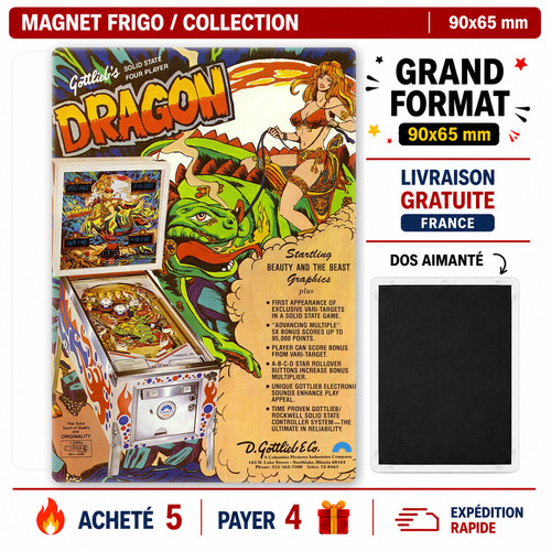 Magnet frigo flipper - magnet,