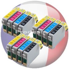 12 CARTOUCHES D'ENCRE non-OEM pr EPSON STYLUS SX210 SX215 SX218 T O711 à T O714