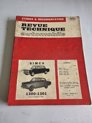 Revue technique automobile - revue,