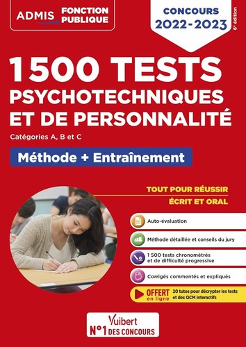 1500 tests psychotechniques - tests,