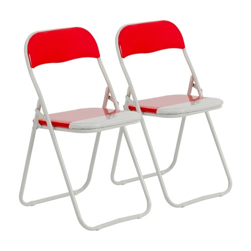 Couleur rembourré chaises - 2x,