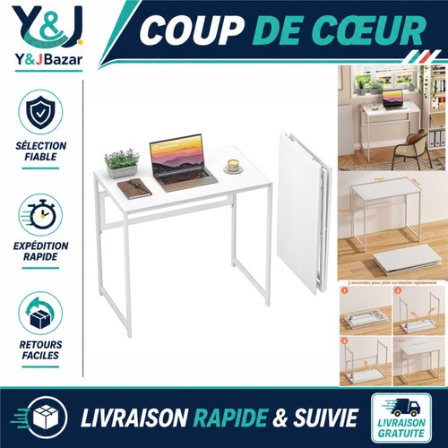Bureau pliant blanc - pliant,