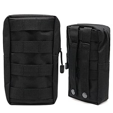 2 pièces Sacs Tactiques, Petit Sac ventral étanche Tactical Molle Pouche Mult...