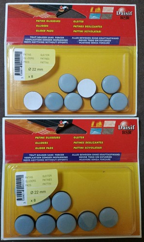 Patin glisseur gris 22mm - gris,