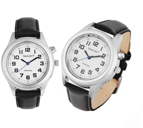 Montre parlante cuir pour - parlante,