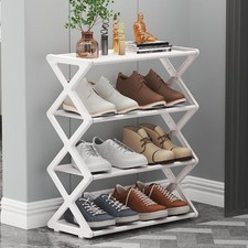 Armoire à chaussures échelle contemporaine en forme de X design peu encombrant
