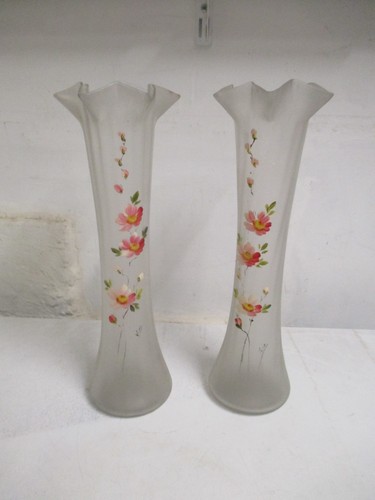 Paire grands vases - en, verre