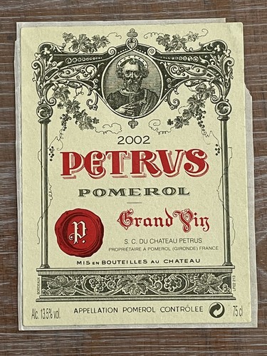 étiquette grand vin pomerol - grand,