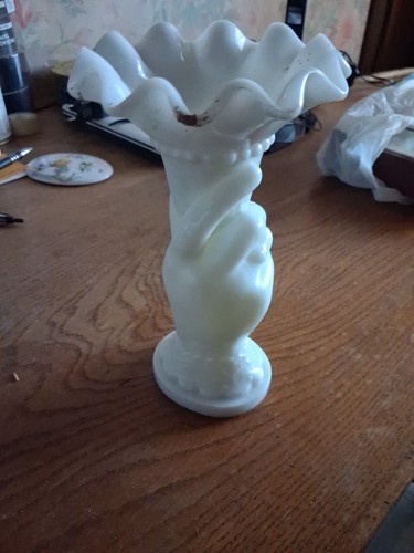 Vase cornet opaline - vase, en