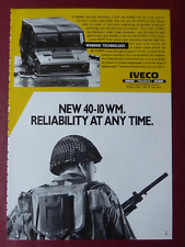12/1986 PUB IVECO FIAT MAGIRUS UNIC VEHICULE TOUT TERRAIN 40-10 WM AMPHIBIOUS AD