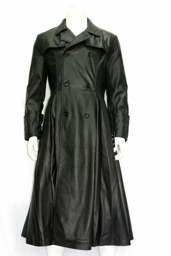 Manteau long cuir agneau - long, d'agneau
