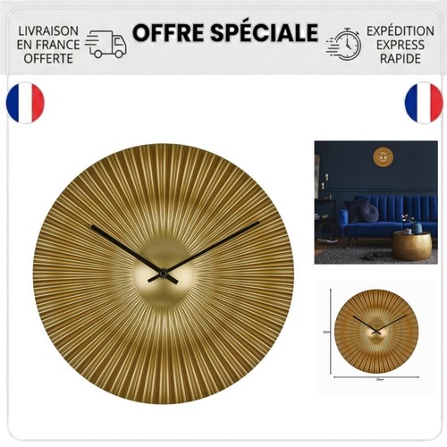 Horloge murale dorée - , tfa