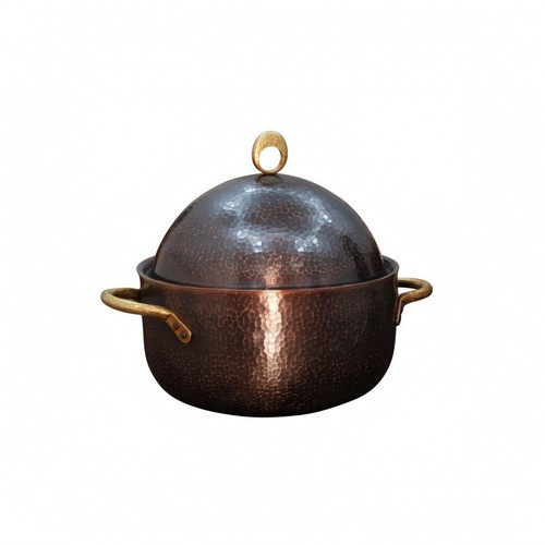 Pot cuivre martelé fait - cuivre,