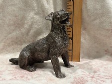 Sterling Silver Clad Jack Russell Terrier 4.5” figurine