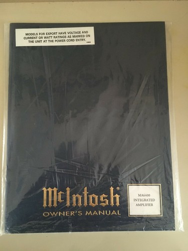 Mcintosh manuel original -  ,