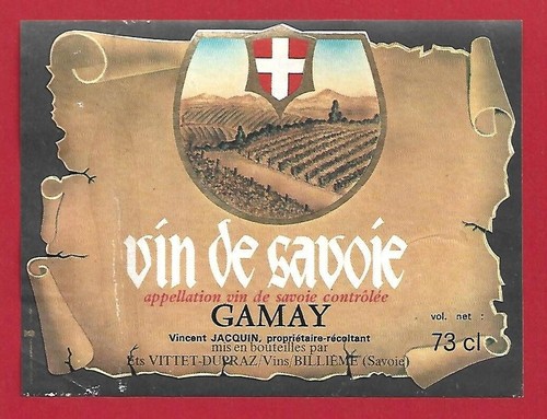 111 etiquette vin savoie - vin,