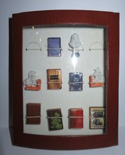 RARE 2006 LA BIBLIOTHEQUE DES ROIS FEVE PORCELAIN 3D books + box to choose from
