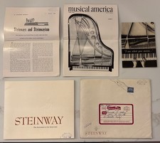 Steinway & Sons Piano Catalog , Ephemera Lot 1964