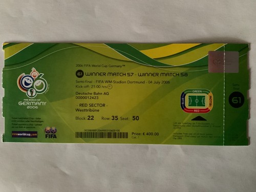Ticket world cup - cup, germany