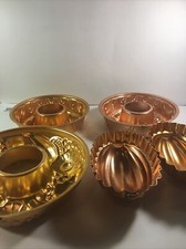 LOT of 5 Vintage Copper Jello