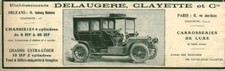 Vintage 1908 Delaugere Clayette & Cie Magazine Issue Automobile Advertising