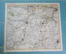 Flandriae Comitatus Pars Australis Map 1690 Northern France Original Engraving