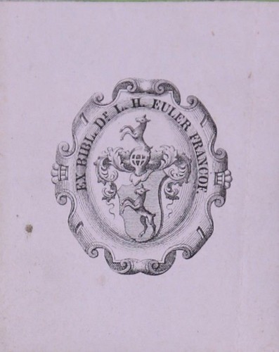 Exlibris libris vers 1845 - vers,