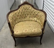 French Louis Provincial style bergere chair