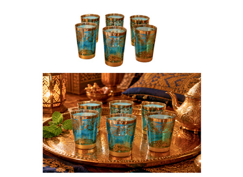 Lot verres thé oriental - 6,