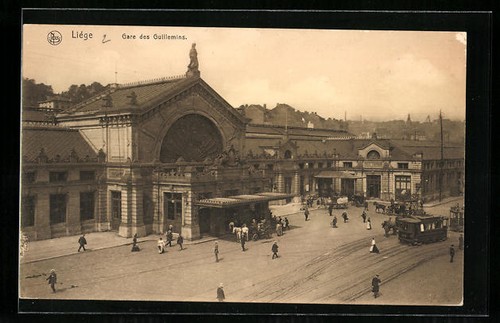 Cpa liége gare - liége,,