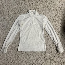 Women’s Small White Samshield Long Sleeve Horseback Riding Show Shirt
