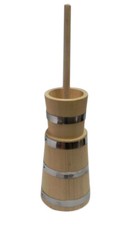 Baratte à beurre en bois - beurrier pour faire du beurre traditionnel