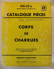 Catalogue pièces IH Corps de